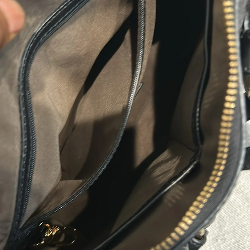 Cole Haan Leather Pleated Hobo 2 ways Bag